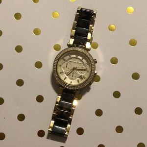 Gold Tortoise Shell Michael Kors Watch